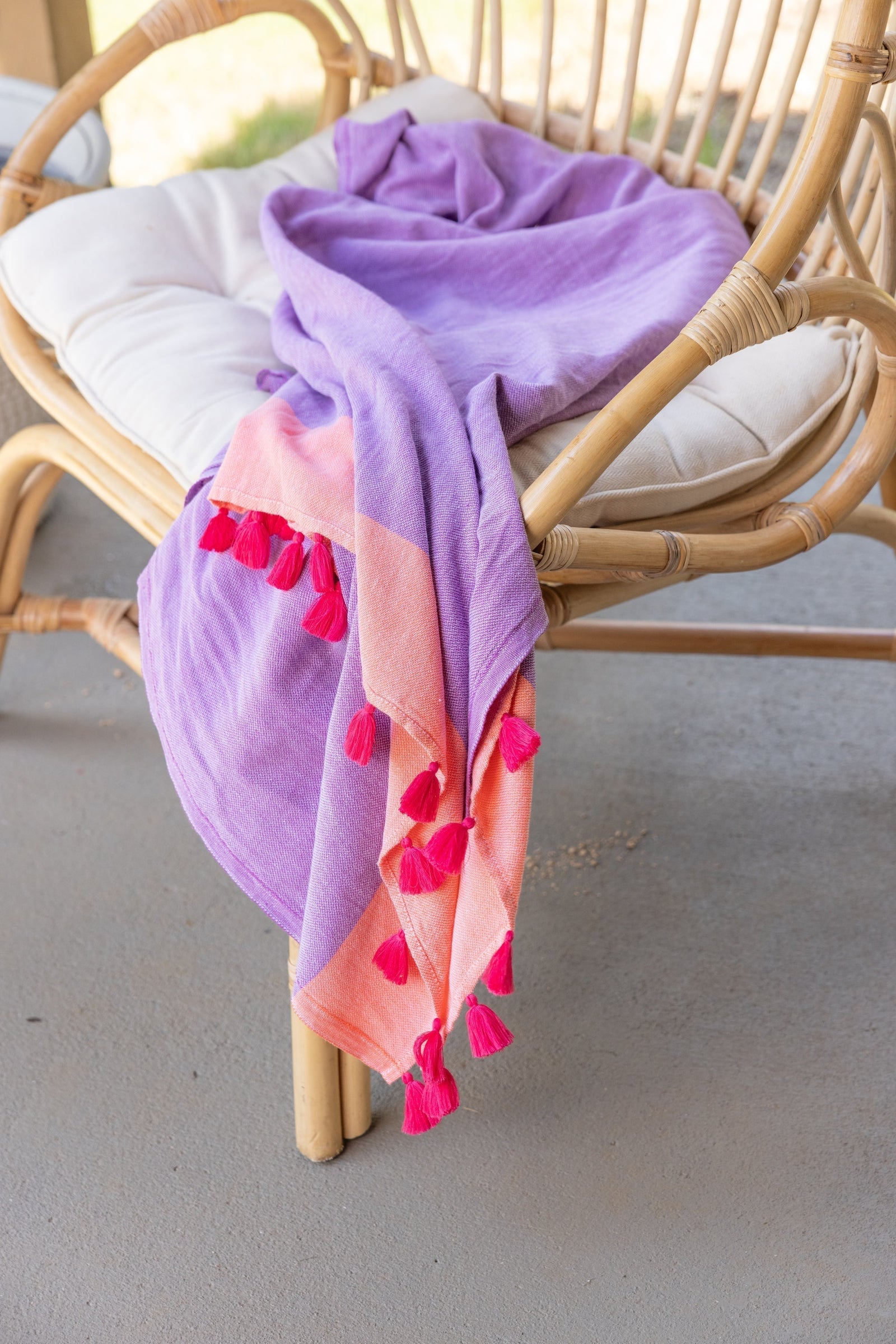 Solid Pomp Towels in Southern Lady Magazine