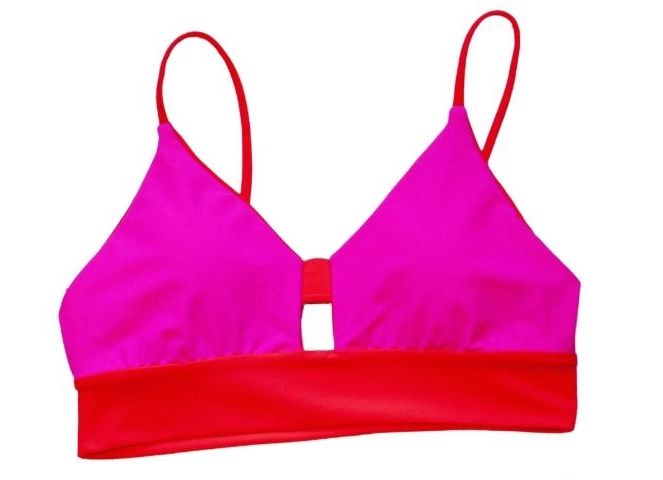 Cut-it-Out Reversible Swim Top Good Luck Red