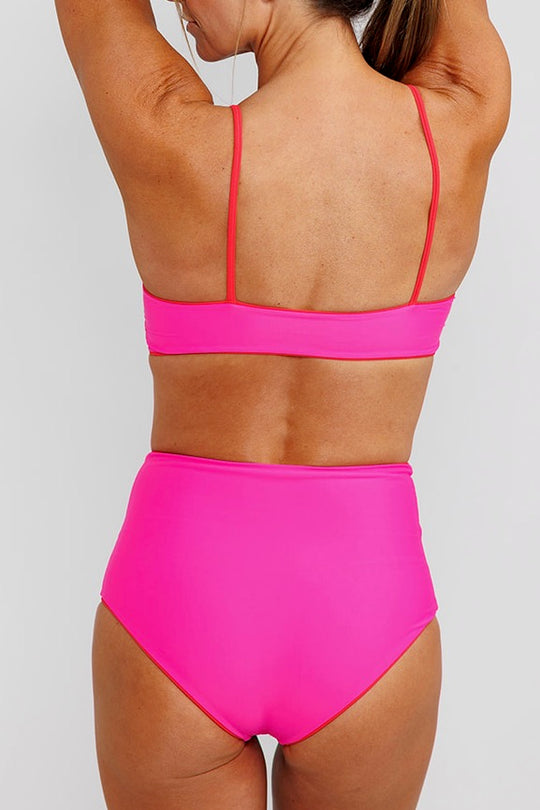 Cut-it-Out Reversible Swim Top Good Luck Red