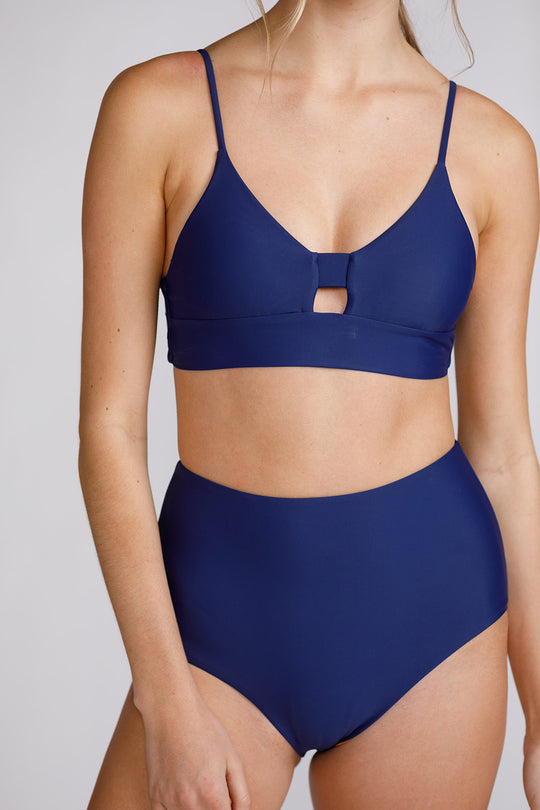 Cut-it-Out Reversible Swim Top Navy